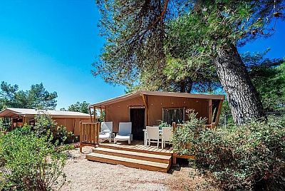 Safari Lodgezelt, Campingplatz Zaton, Dalmatien, Kroatien