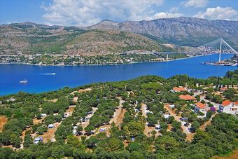 Campingplatz Solitudo in Dubrovnik mit Panoramablick auf die Adria