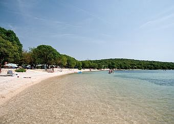Kroatien Strand Camping Valkanela Istrien Adria Blaue Flagge