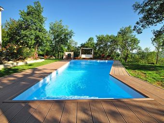 Ferienhaus mit Pool in Buzet, Istrien