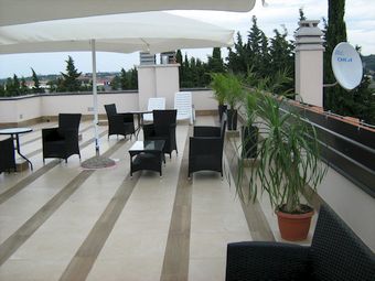 Hotel Villa Karda, Dachterrasse, Porec, Istrien, Kroatien